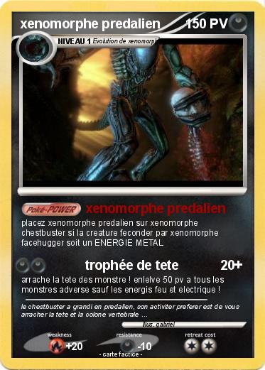 Pokemon xenomorphe predalien