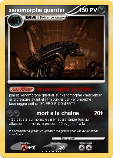 Pokemon xenomorphe guerrier
