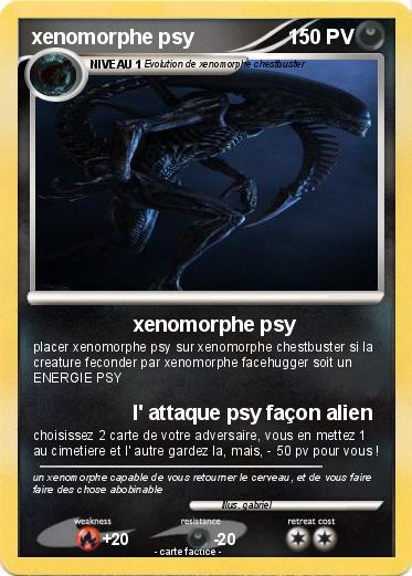 Pokemon xenomorphe psy