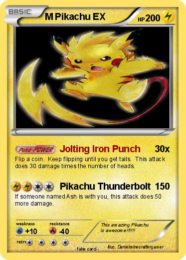 Pokemon M Pikachu EX