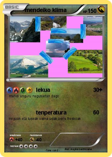 Pokemon mendeiko klima