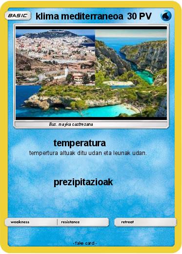 Pokemon klima mediterraneoa