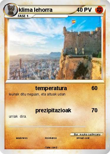 Pokemon klima lehorra