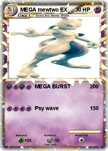 Pokemon MEGA mewtwo EX
