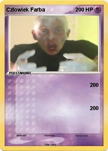 Pokemon Człowiek Farba