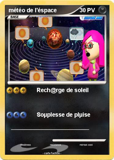 Pokemon météo de l'éspace