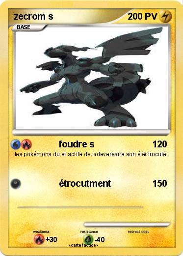 Pokemon zecrom s
