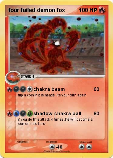 Pokemon four tailed demon fox