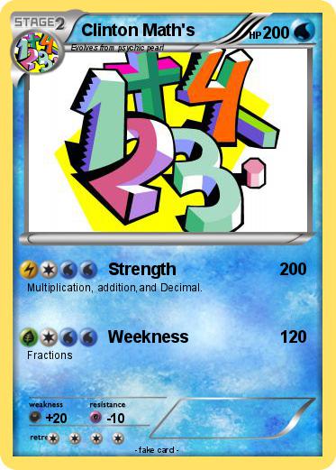 Pokemon Clinton Math's