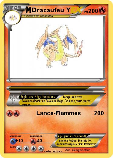 Pokemon Dracaufeu Y