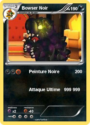 Pokemon Bowser Noir