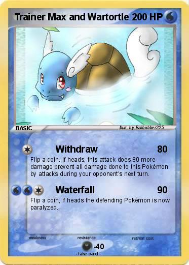 Pokemon Trainer Max and Wartortle