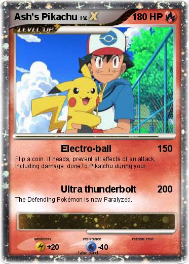 Pokemon Ash's Pikachu