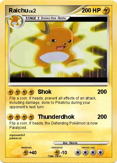 Pokemon Raichu