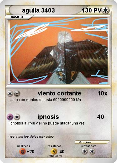 Pokemon aguila 3403