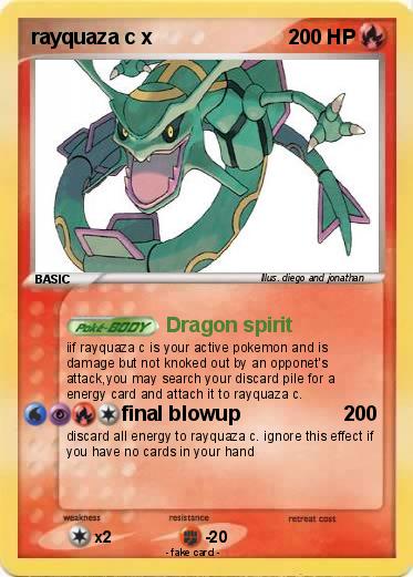Pokemon rayquaza c x