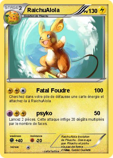 Pokemon RaichuAlola
