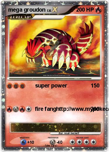 Pokemon mega groudon
