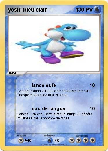 Pokemon yoshi bleu clair 