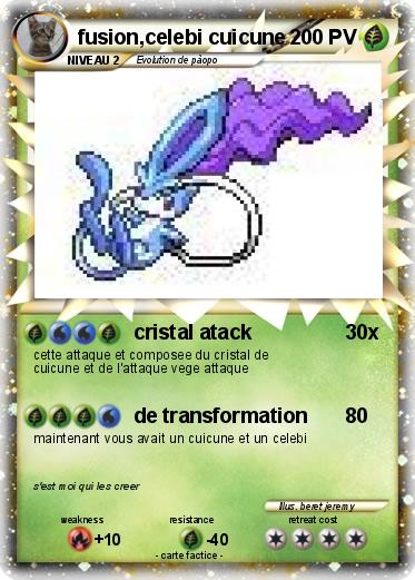 Pokemon fusion,celebi cuicune