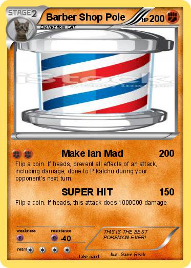 Pokemon Barber Shop Pole