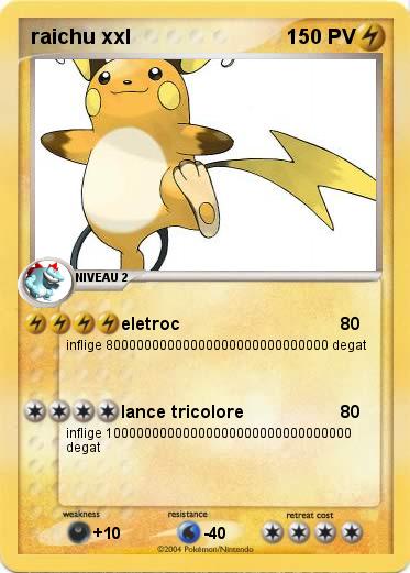 Pokemon raichu xxl
