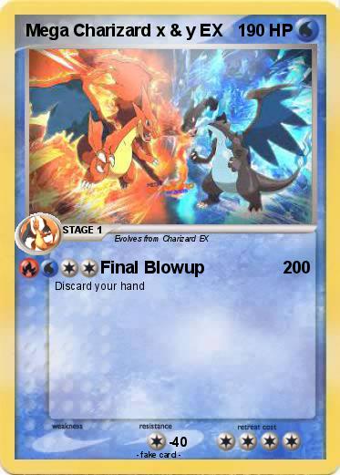 Pokemon Mega Charizard x & y EX