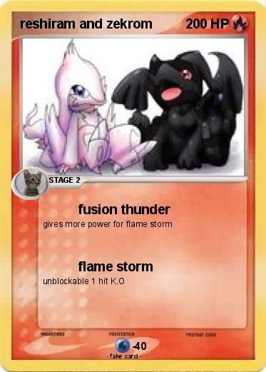 Pokemon reshiram and zekrom