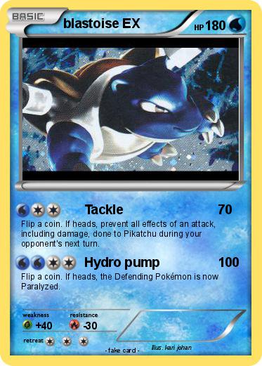 Pokemon blastoise EX