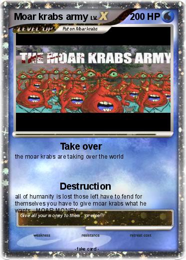 Pokemon Moar krabs army
