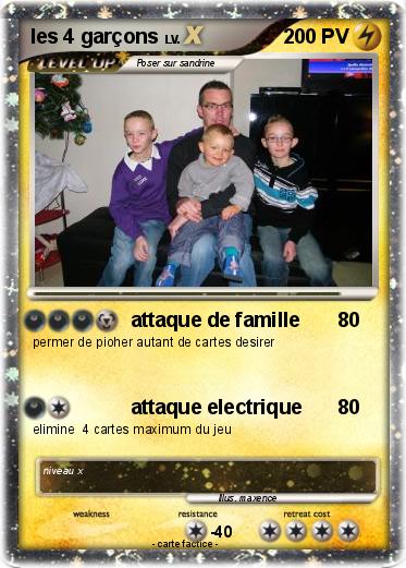 Pokemon les 4 garçons