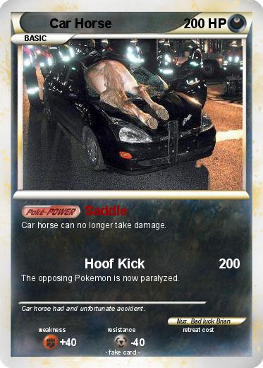 Pokemon Car Horse