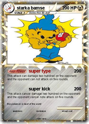 Pokemon starka bamse