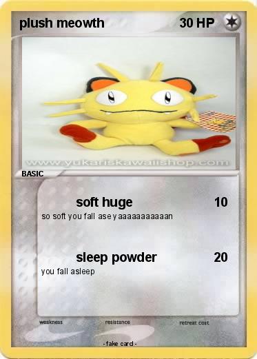 Pokemon plush meowth