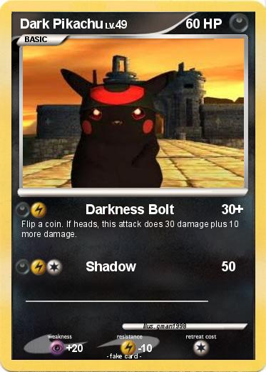 Pokemon Dark Pikachu