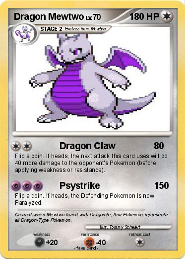 Pokemon Dragon Mewtwo