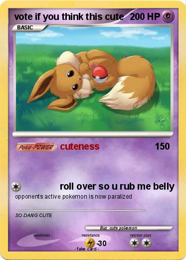 Pokemon vote if you think this cute