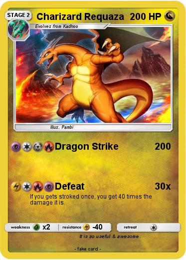Pokemon Charizard Requaza