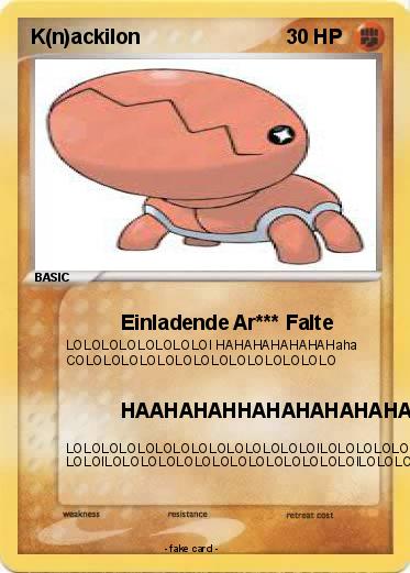 Pokemon K(n)ackilon