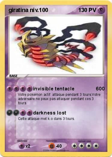 Pokemon giratina niv.100