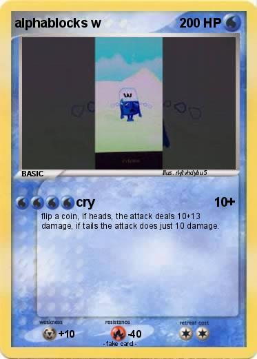 Pokemon alphablocks w