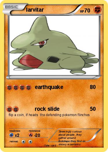Pokemon larvitar