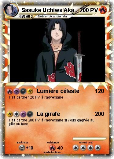 Pokemon Sasuke Uchiwa Aka