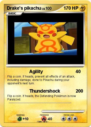Pokemon Drake's pikachu