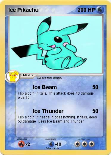 Pokemon Ice Pikachu