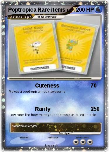 Pokemon Poptropica Rare items