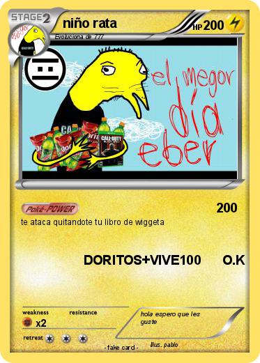 Pokemon niño rata
