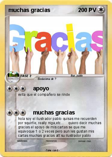 Pokemon muchas gracias