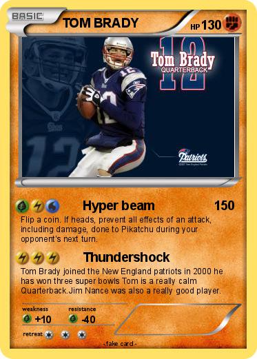 Pokemon TOM BRADY