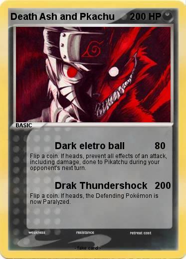 Pokemon Death Ash and Pkachu